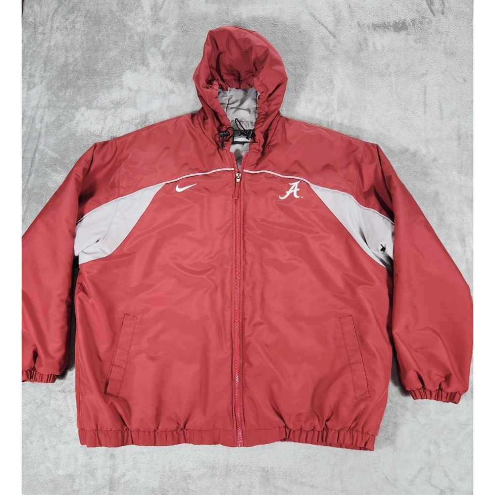 Vintage Alabama Crimson Tide Jacket Mens XL Red Gray NCAA Football Nike 2000s